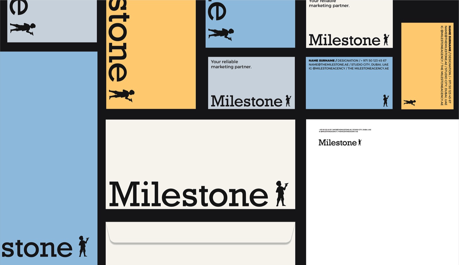 Milestone brand identity design