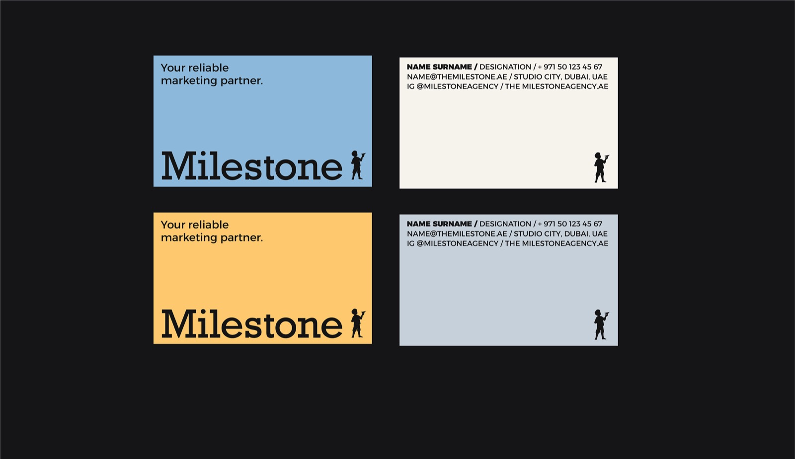 Milestone brand identity design