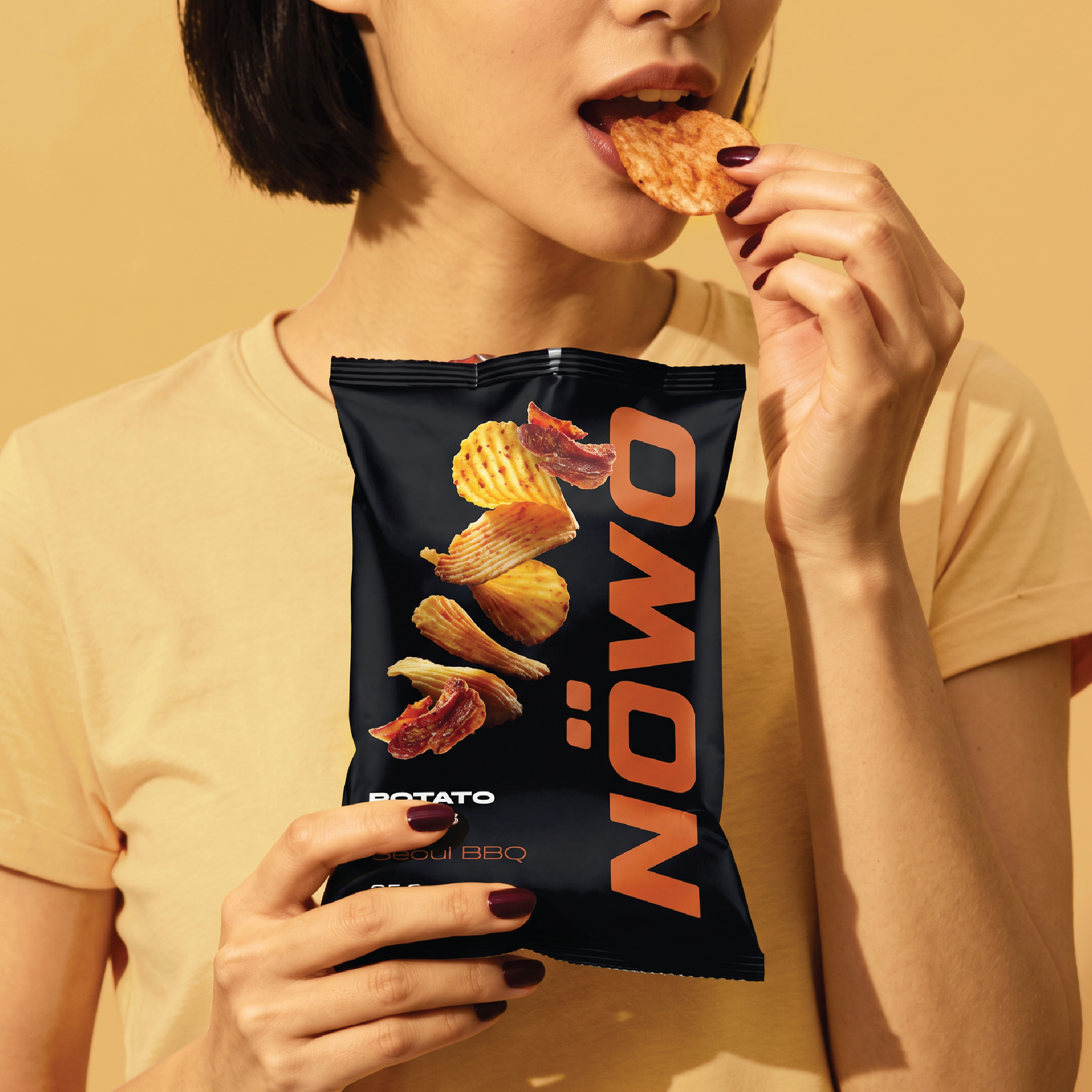 NOWO potato chips packaging design