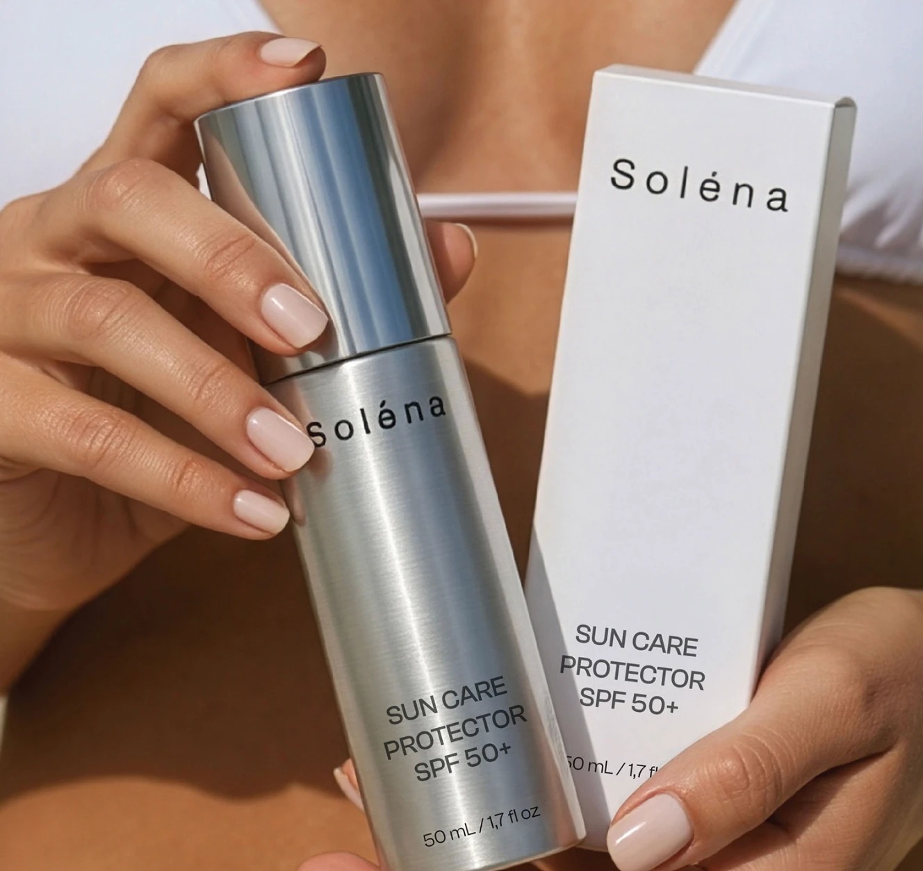 Solėna sun care packaging